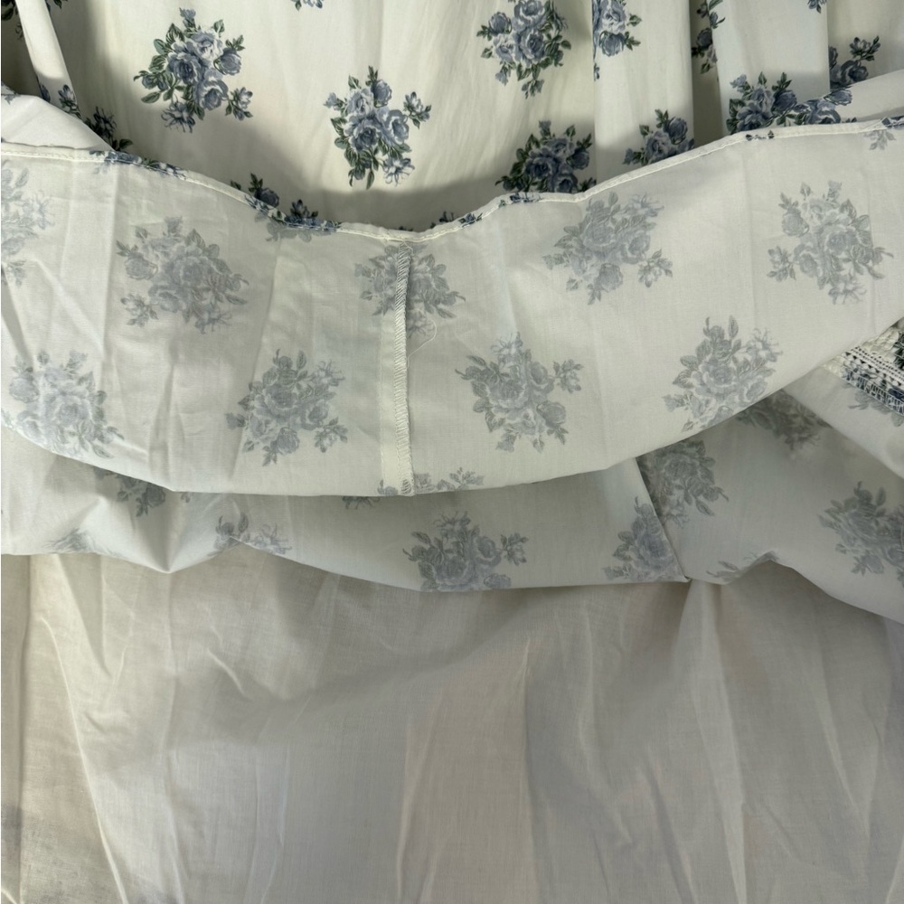 Antonio Melani Blue Floral Smocked Midi Dress NWT Size 12 Cottagecore - Picture 13 of 14